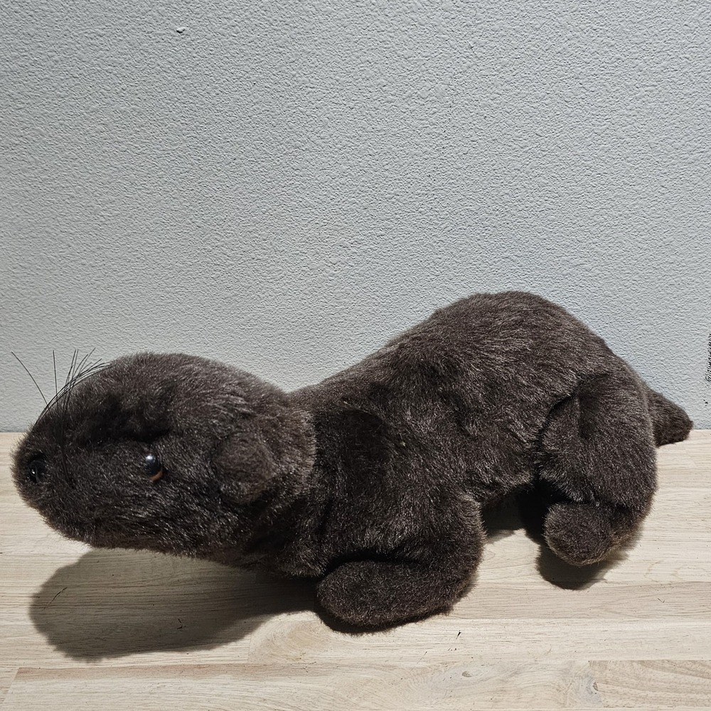 Vintage 1974 Dakin Pillow Pets, Large River Otter, 20" Length, Stuffed Plush